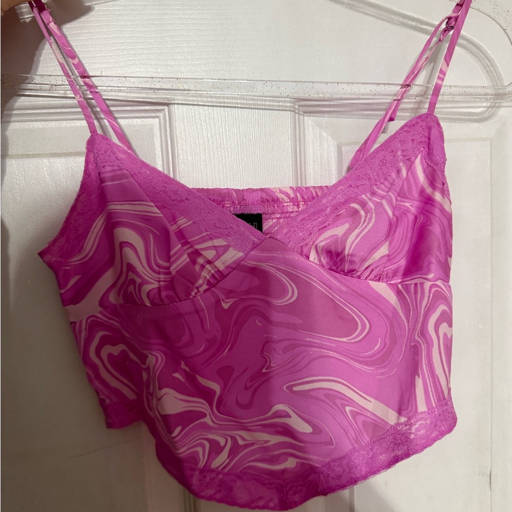 Wild Fable Pink Ruched Top